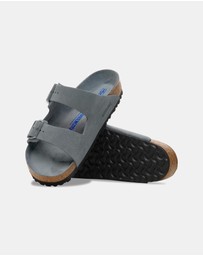 Birkenstock - Arizona SFB Tonal Footbed Suede Leather Narrow - Unisex
