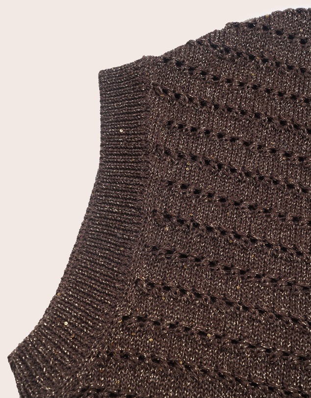 IDA+S - Reni Metallic Cotton Knit Top