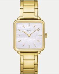 Cluse - La Tetragone Gold Watch & Bracelet Gift Set