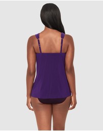 Miraclesuit Swimwear  - Dazzle Underwired Draped Tankini Top
