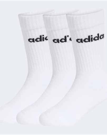 adidas Performance - LINEAR KIDS CREW 3 PAIRS PER PACK SOCKS