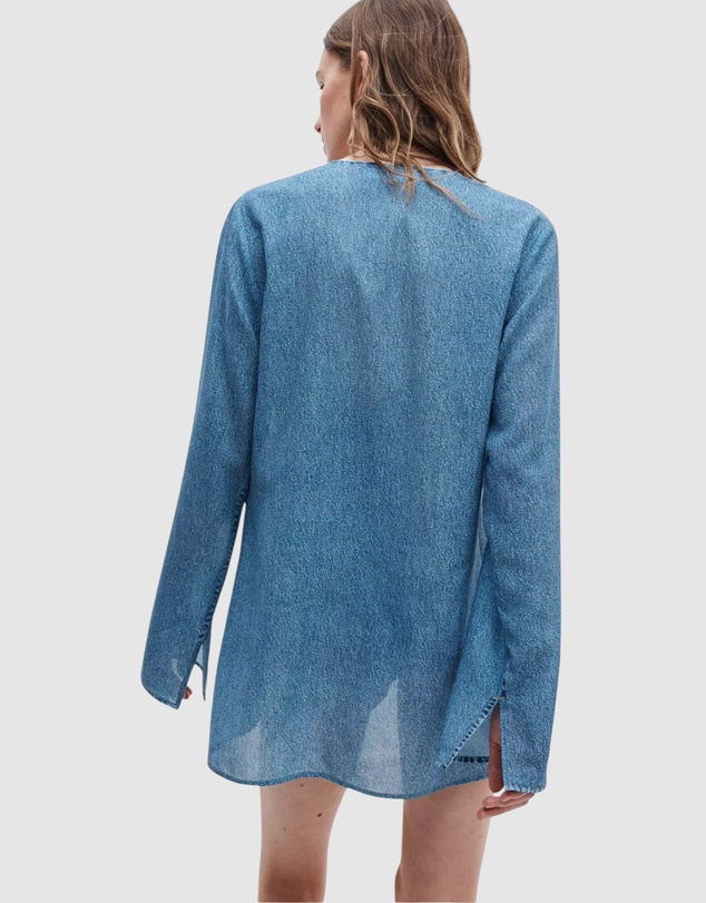 rag & bone - rb Miramar Crinkle Cover Up Top