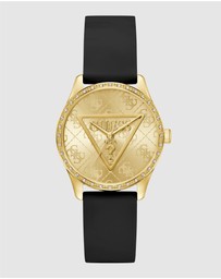 GUESS - Guess Roxy Ladies Black Gold Tone Analogue Watch