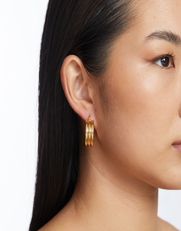 Alana Maria - Tessa Hoop Earrings - Gold