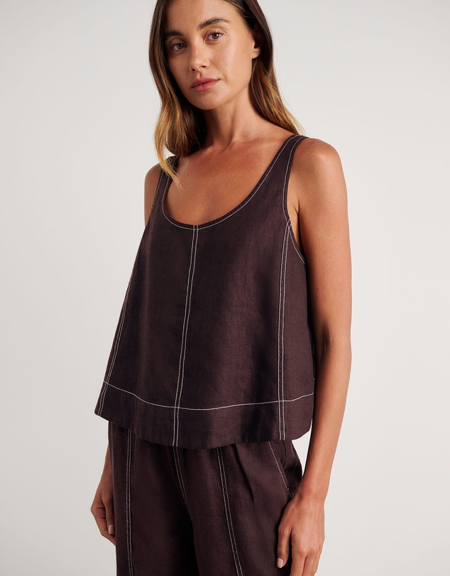 Jag - Sabine Linen Scoop Cami