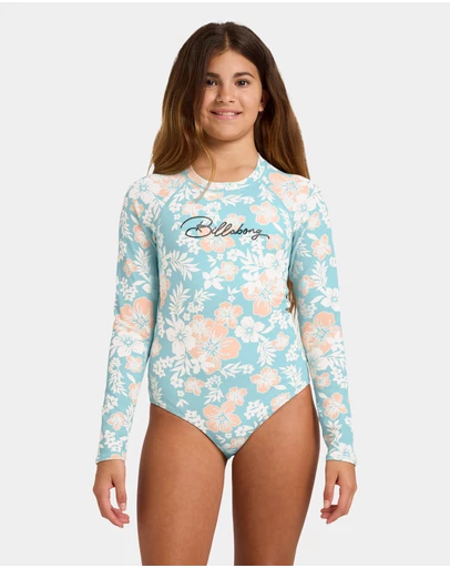 Billabong - Girls 6 to 16 Hibiscus Haze Long Seeve Rashguard
