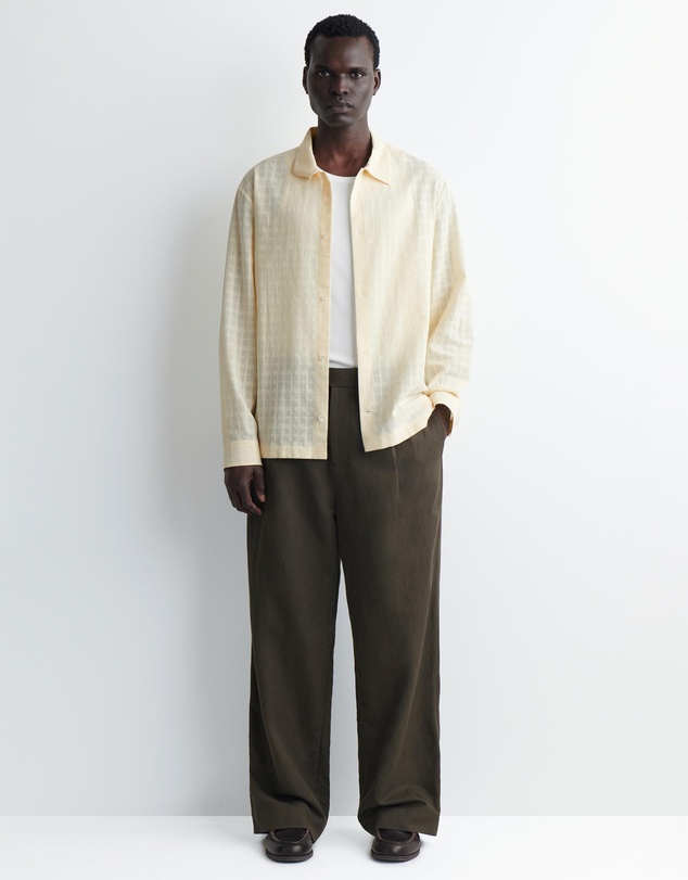 COS - Checked Cotton Jacquard Shirt