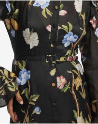 LEO LIN - Katrina Butterfly Sleeve Midi Dress