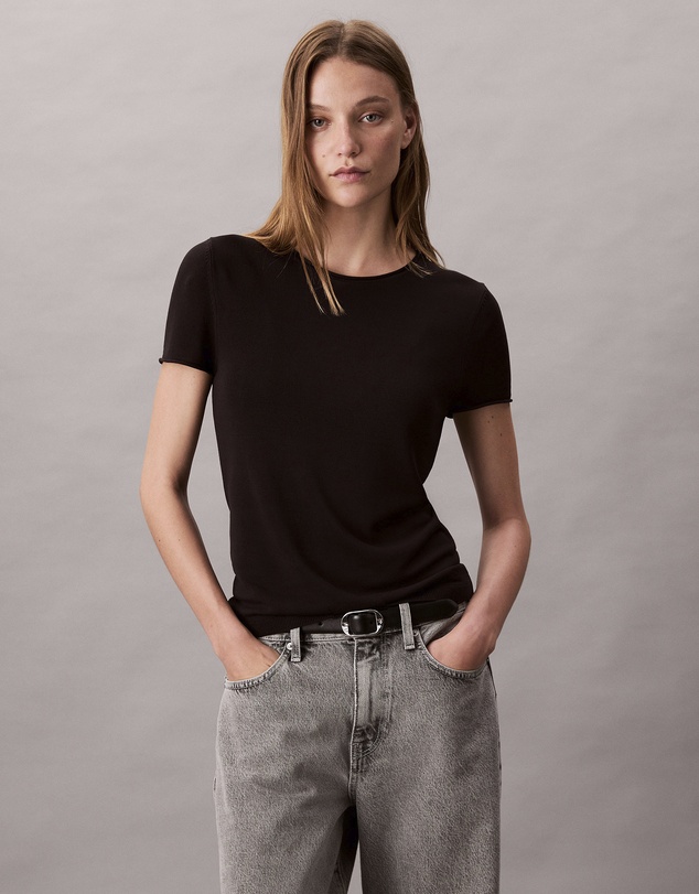 Calvin Klein - Fine Rib Slim T-Shirt