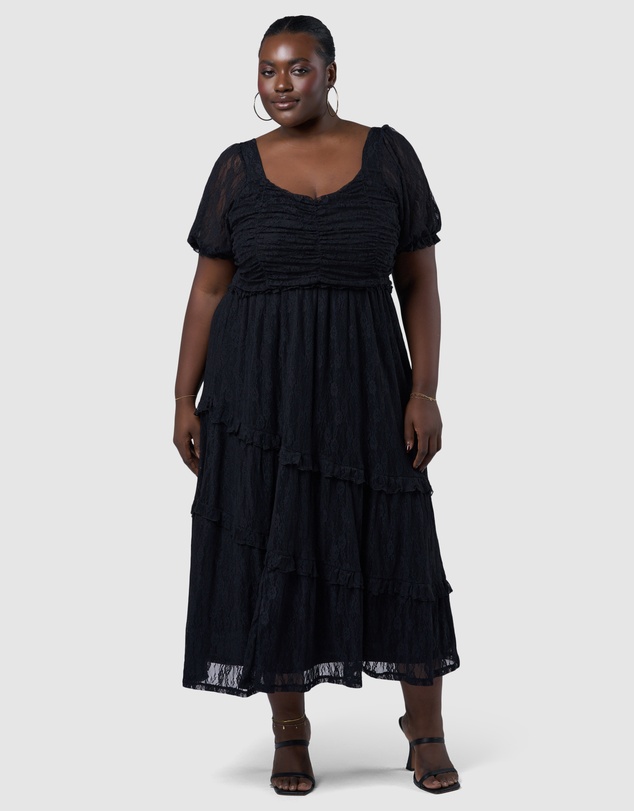 Sunday In The City - Highway Lace Midi Dress