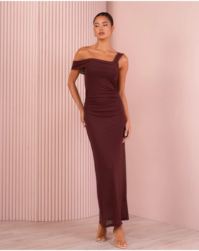 Azzurielle - Cori Off Shoulder Maxi Dress