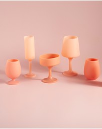 porter green - stemm silicone unbreakable wine glasses