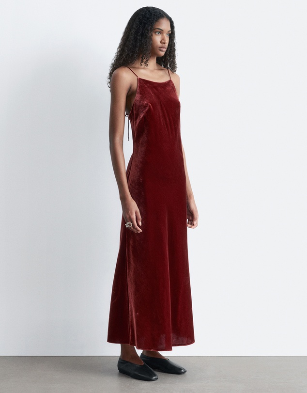 & Other Stories - Strappy Velvet Midi Dress