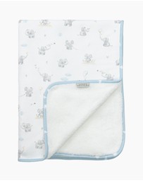Living Textiles - Sherpa Blanket - Elephant Playtime