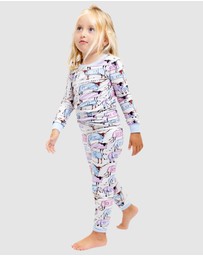 Sant And Abel - Kids Drawbertson Longhorns Long PJ Set