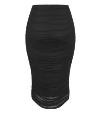 City Chic - Isabell Ruched Midi Skirt