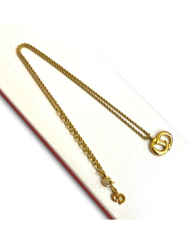 Pre-Loved by Azura Reborn - Pre-Loved Gold Plated CD Logo Pendant Necklace