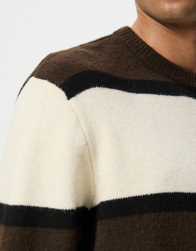 X-Large - Italic Stripe Knit Sweater