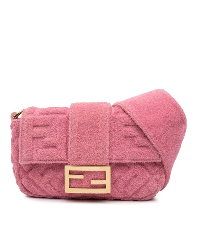 Pre-Loved by Azura Reborn - Pre-Loved Embossed Terry Cloth FF 1974 Convertible Belt Baguette