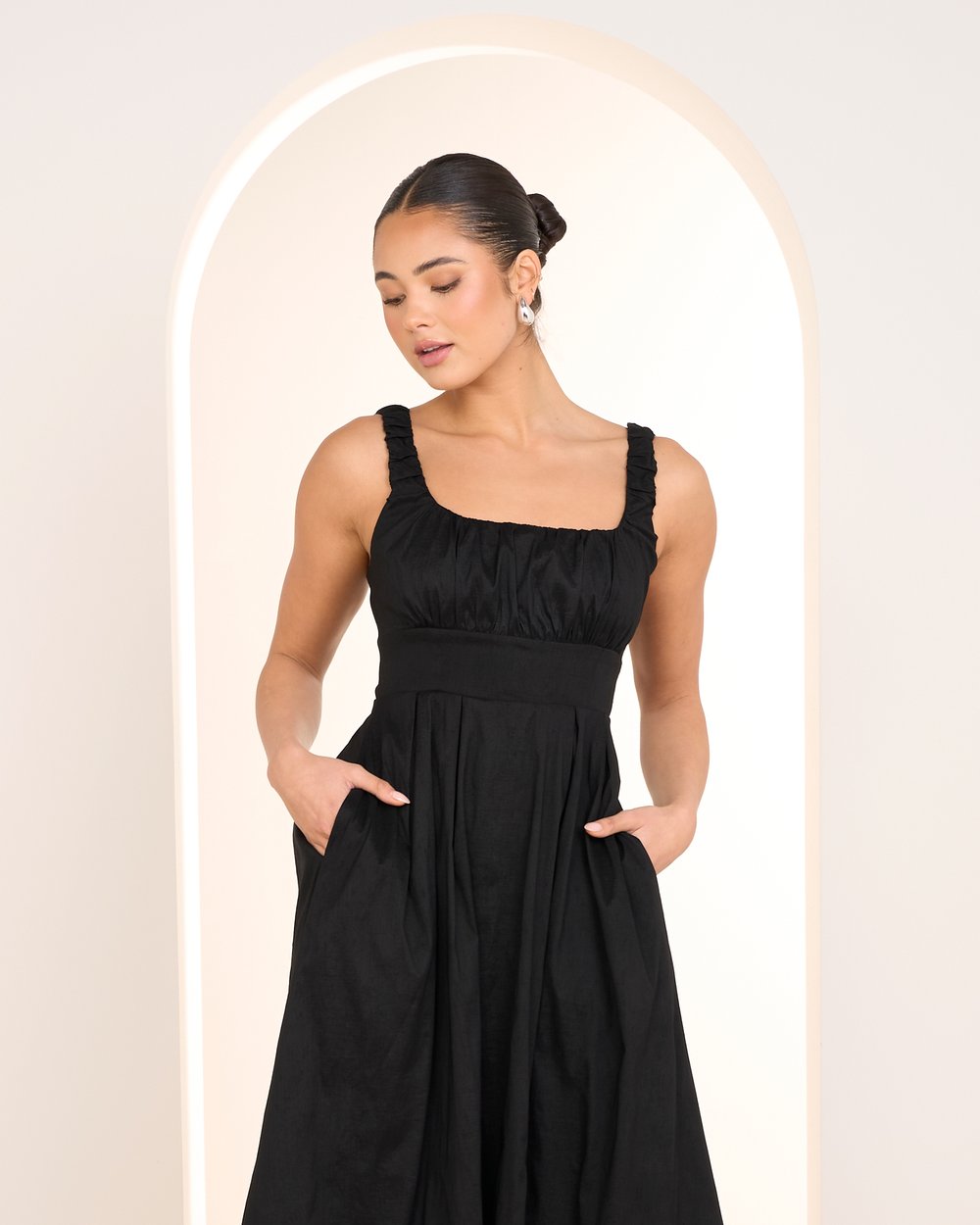 plus size knit dresses Plus Size Surplice Knit Dress – 2020AVE main image 1
