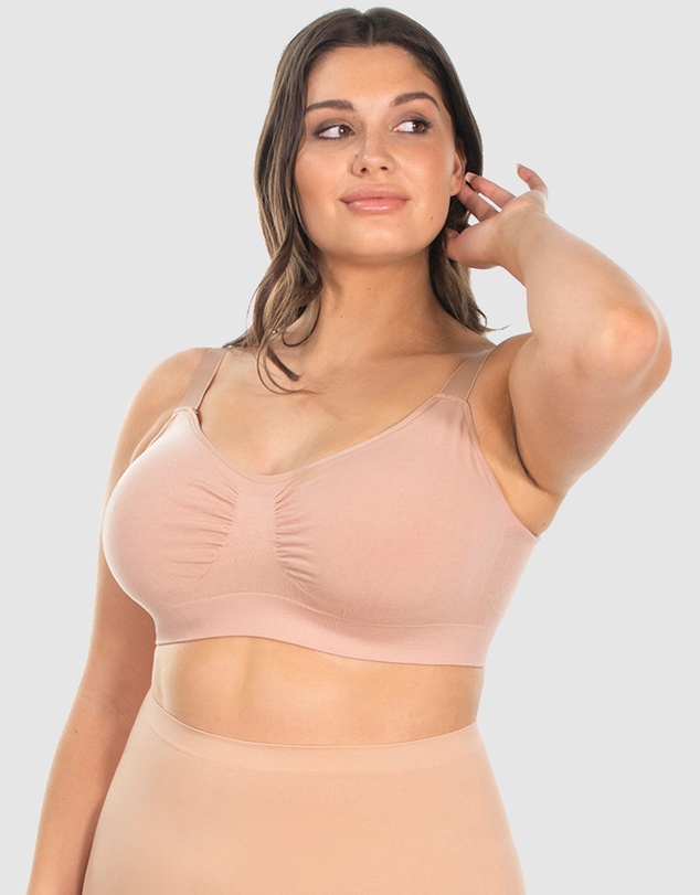 B Free Intimate Apparel - Wire-free Full Bust Bamboo Bra (E-F-G-H) Cup
