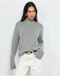 AERE - Nyne Wool Funnel Neck Jumper