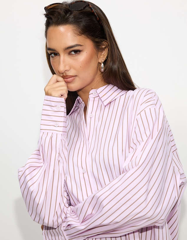 Dazie - Oxford Cotton Oversized Shirt