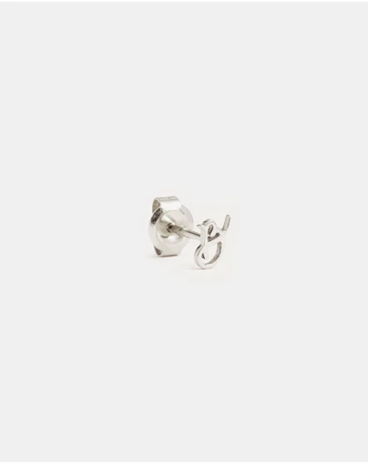 By Charlotte - Sterling Silver Love B Earring