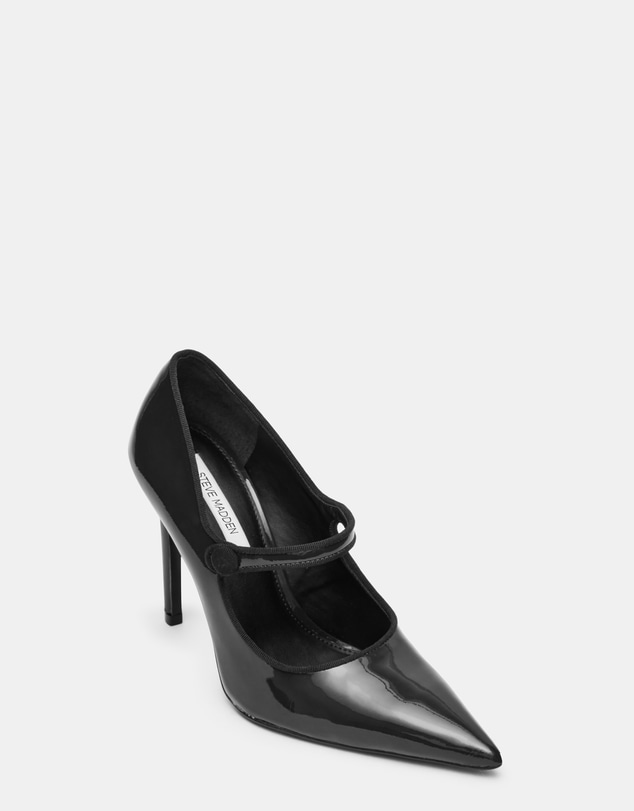 Steve Madden - Jaine Black Patent Heels