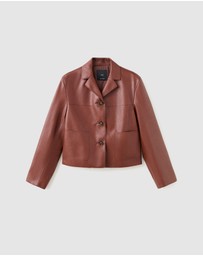M.N.G - Faux-Leather Jacket With Pockets