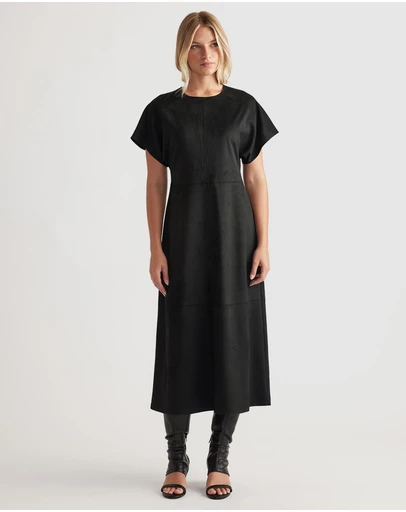 Decjuba - Clara Suede Midi Dress