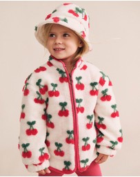Huxbaby - Very Cherry Sherpa Jacket - Babies-Kids