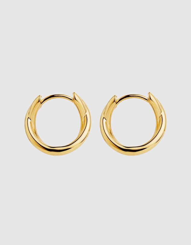 Najo - Moonkiss Yellow Gold Huggie Earrings