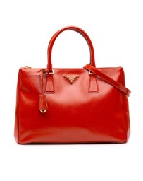 Pre-Loved by Azura Reborn - Pre-Loved Medium Saffiano Vernice Galleria Double Zip Satchel