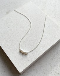 SAINT VALENTINE - Mini Pearl Necklace - Silver