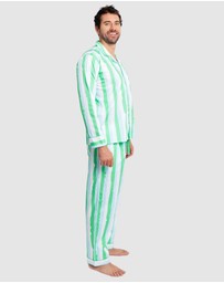 Sant And Abel - Men's Drawbertson Wild Stripes Long PJ Set