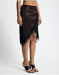 Lover - Thea Lace Trim Wrap Skirt