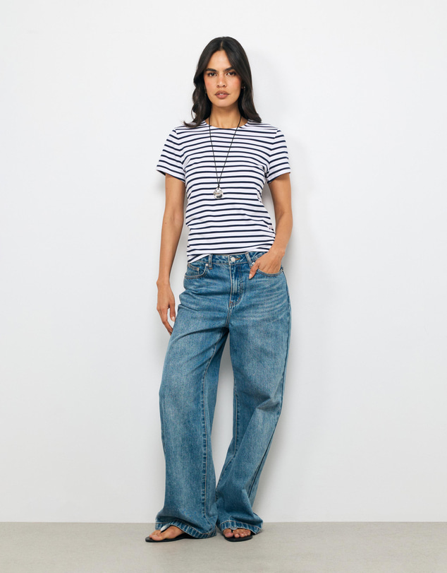AERE - Stripe Cotton Baby Tee