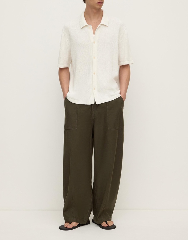 Assembly Label - Lance Boucle Knit Short Sleeve Shirt