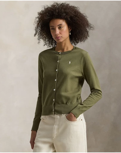 Polo Ralph Lauren - Stretch Cotton-Blend Crewneck Cardigan