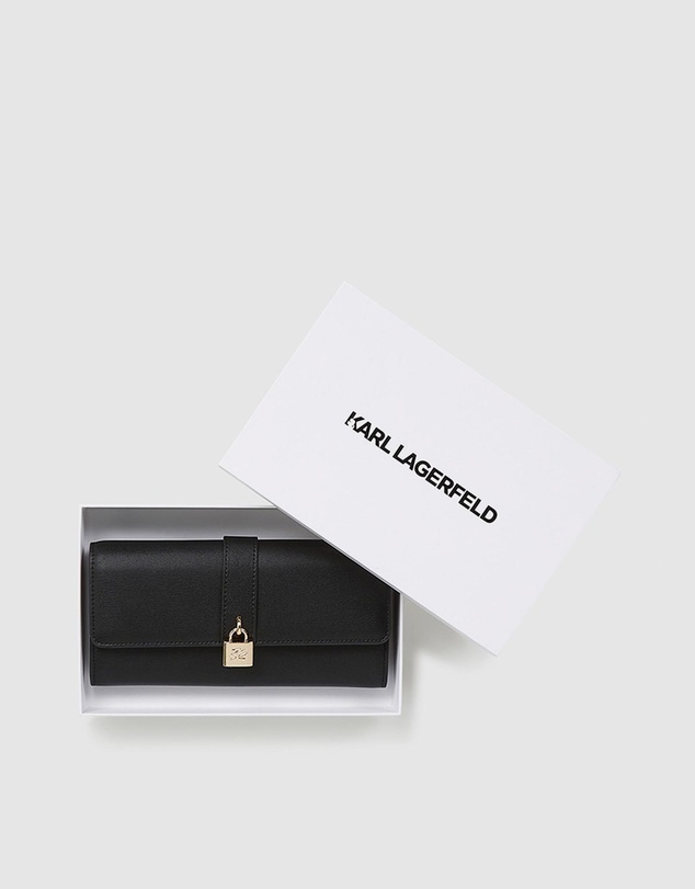 Karl Lagerfeld - K/Autograph Padlock Large Flap Wallet