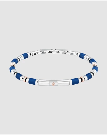 Maserati - Maserati Men's Iconic Agate Blue Bracelet