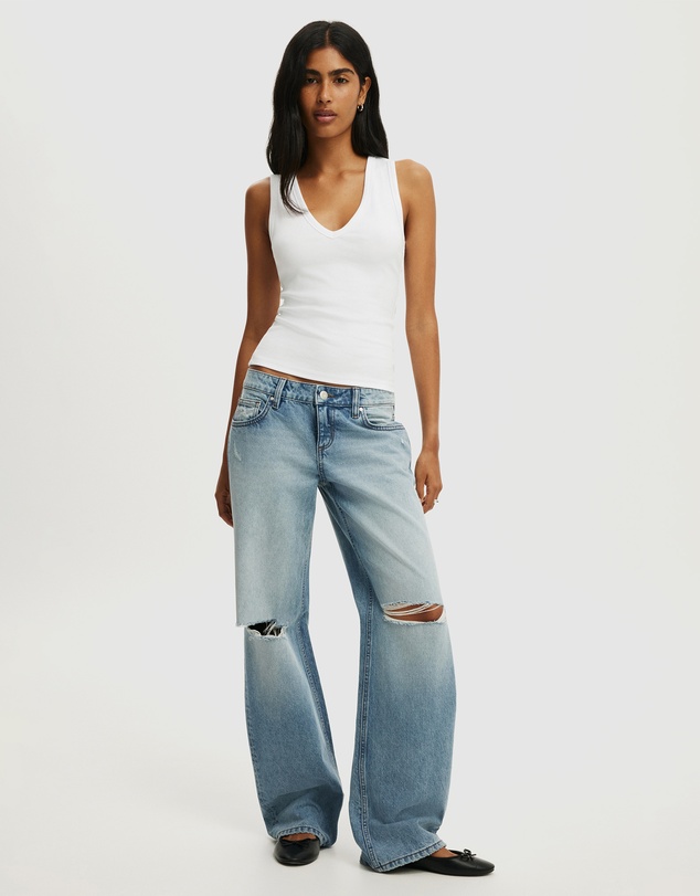Cotton On - Low Rise Straight Jeans