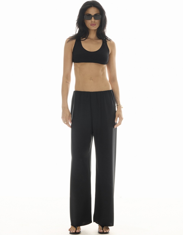 THE TALES - Waterfall Waist Satin Pants