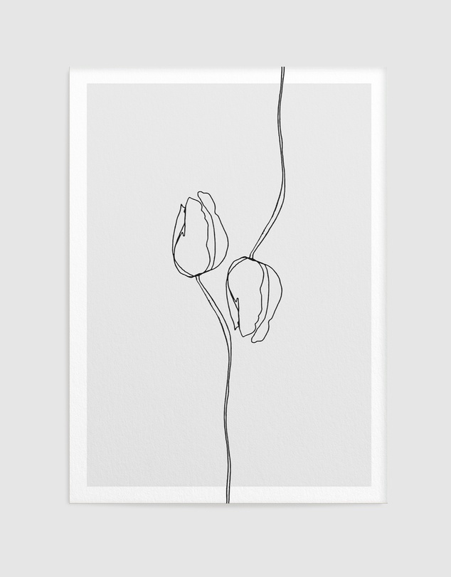 Olive et Oriel - Tulip Illustration I Art Print