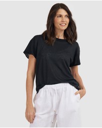 CAMIXA - Francy Linen Jersey T-Shirt Top
