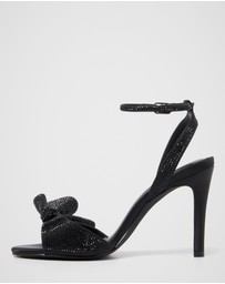 Forever New - Shayla Side Bow Jewelled Heeled Sandals
