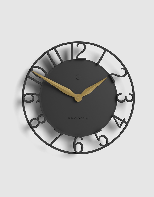 Newgate - Newgate Time Traveller Wall Clock-Grey