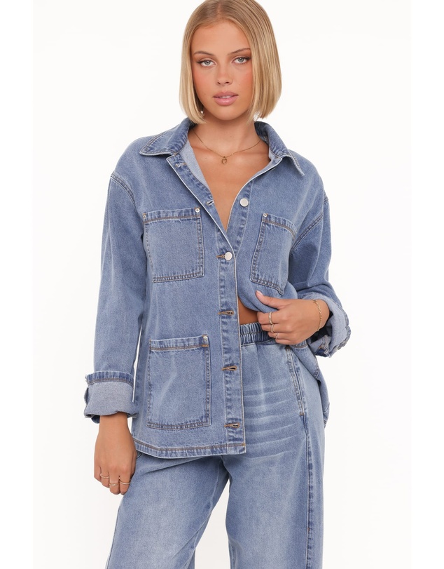 Petal & Pup - Remy Denim Utility Jacket - Medium Wash