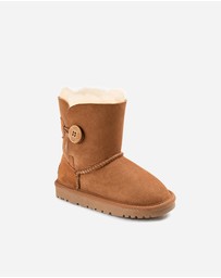 Ozwear Connection Uggs - Ugg Kids Ugg Button Boots (Water Resistant)